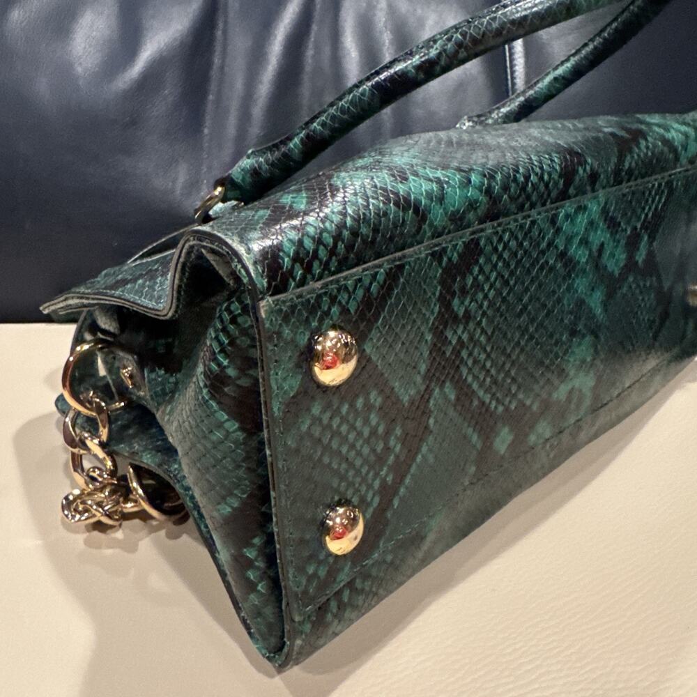 Michael Kors Hamilton python-embossed leather sat… - image 10